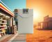 A split image comparing a city convenience store to a remote outback roadhouse, highlighting the high regional cigarette prices.